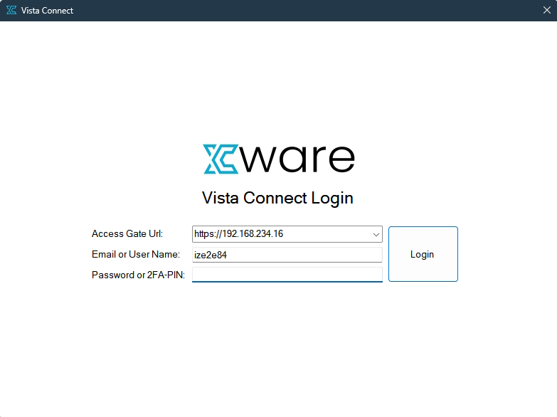 Vista Connect Login