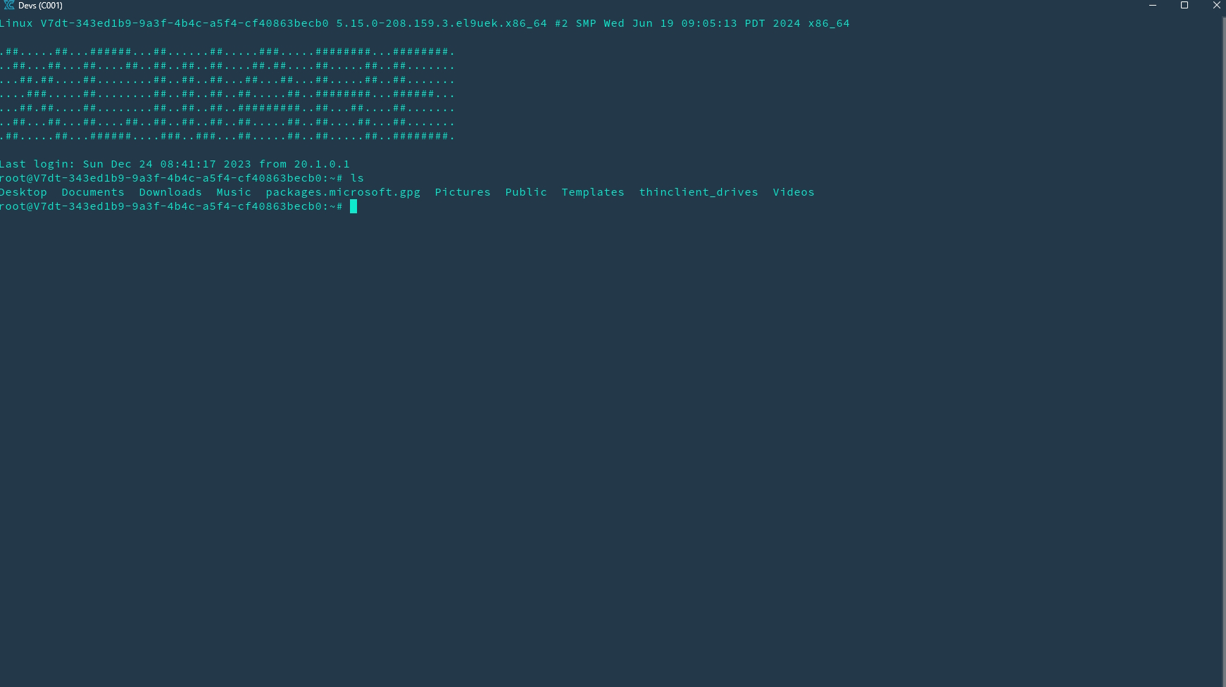 Desktops Terminal Window