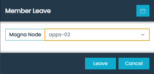 Magna-app Member Leave Dialog