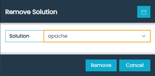Magna-app Remove Solution Dialog