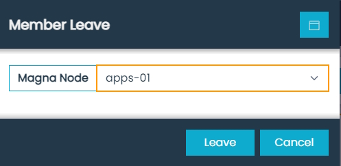 Magna-sqlr Member Leave Dialog