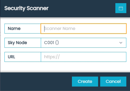 Security Scanner Dialog