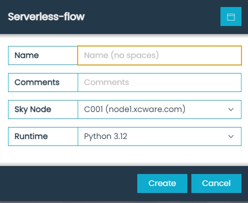 Serverless-flow Dialog