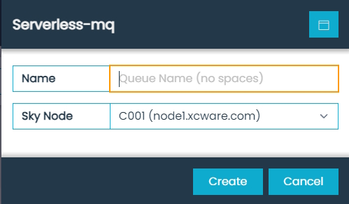 Serverless-mq Dialog