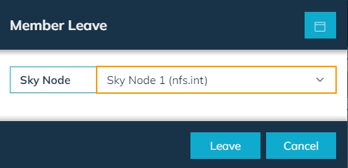 Sky Network Leave Member Dialog